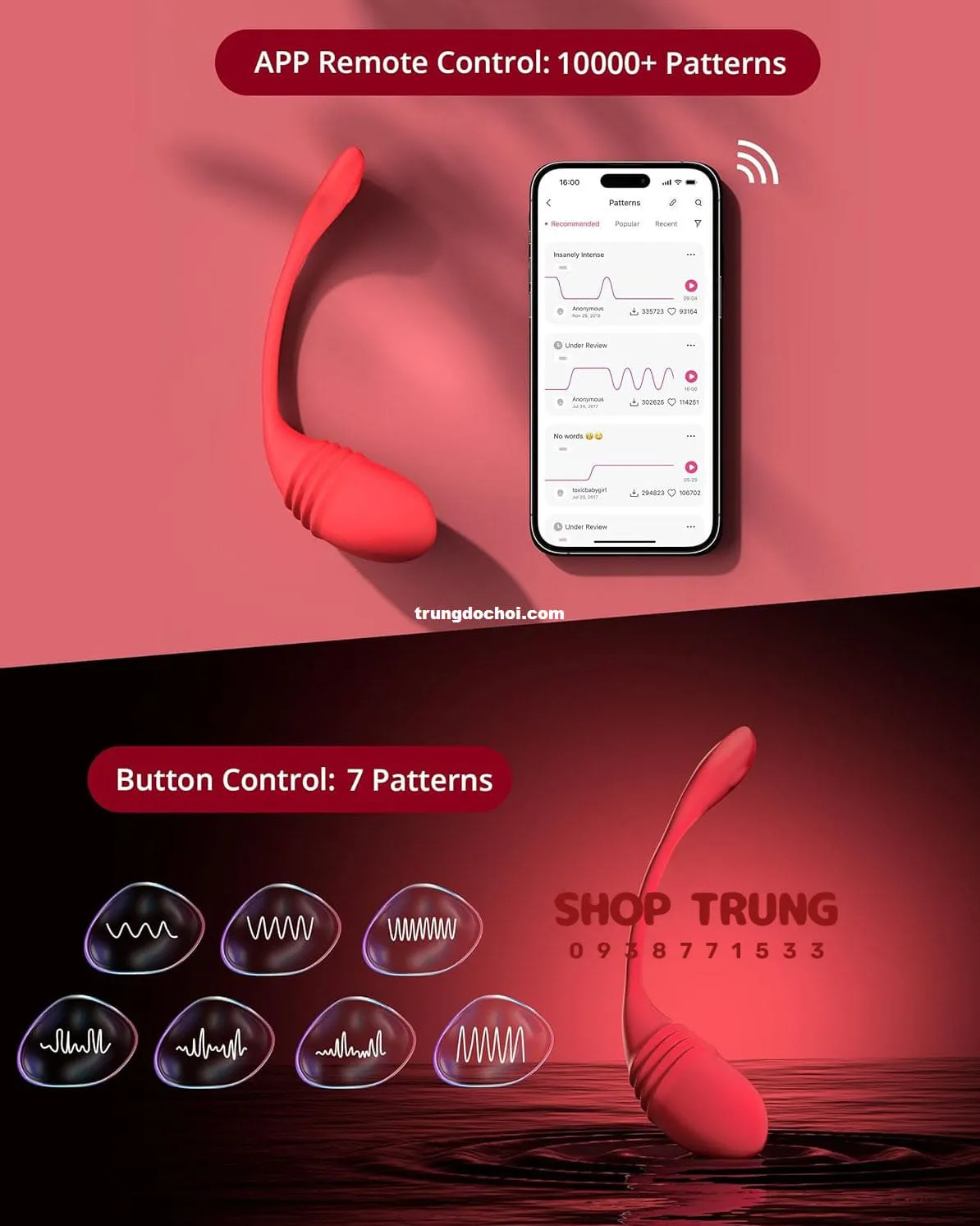 Trứng rung Lovense Vulse công nghệ Bluetooth cao cấp kích thích