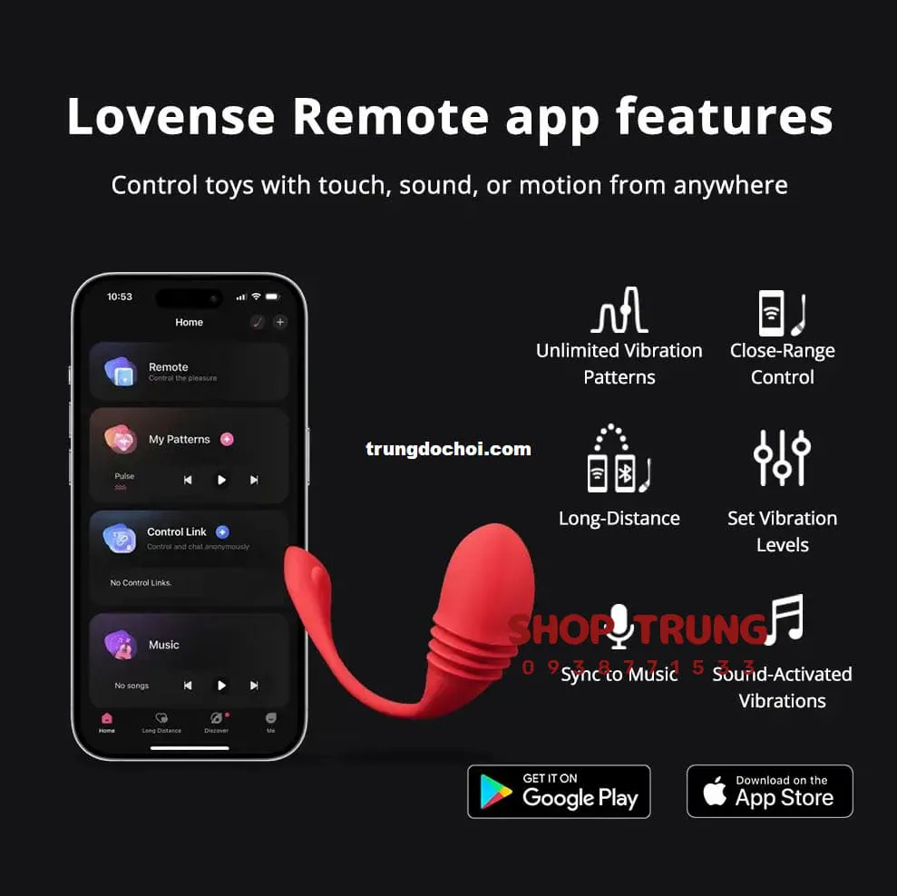 Trứng rung Lovense Vulse công nghệ Bluetooth cao cấp kích thích