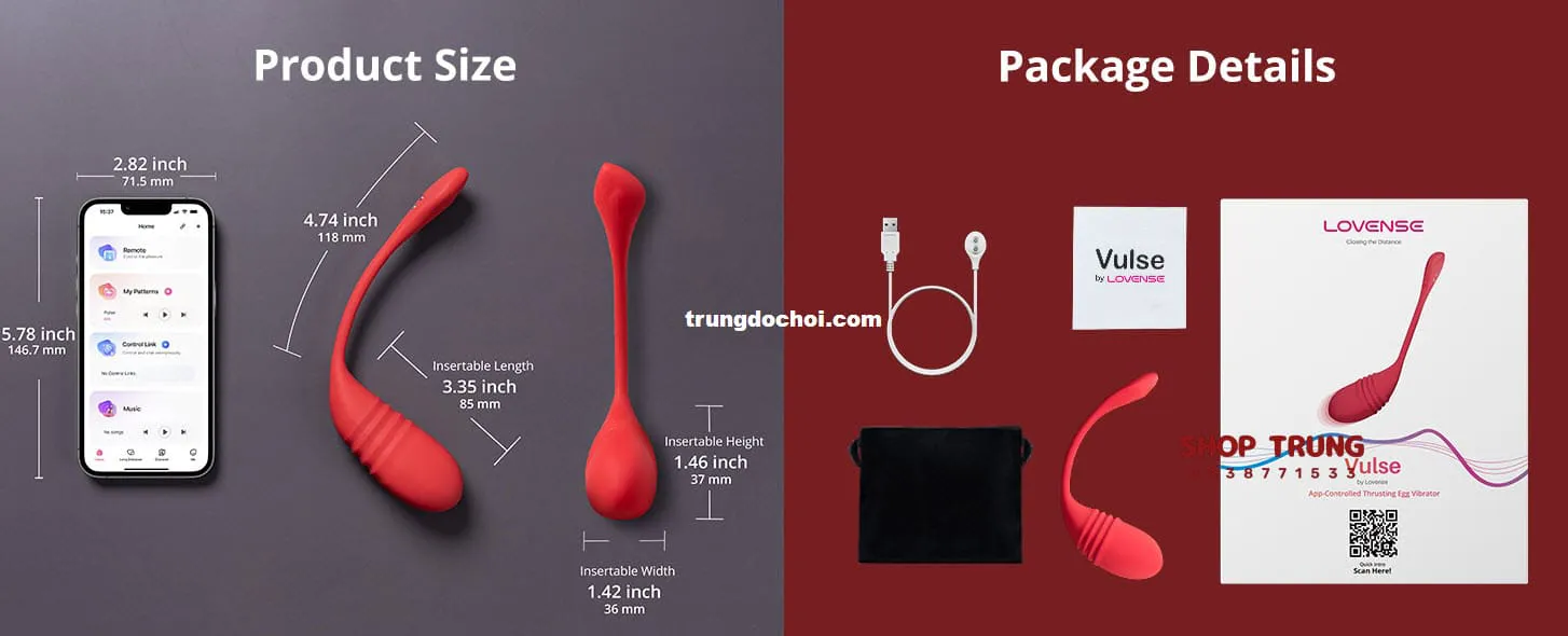 Trứng rung Lovense Vulse công nghệ Bluetooth cao cấp kích thích