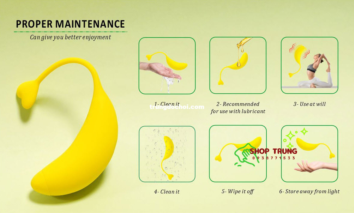 Trứng Rung Điều Khiển Từ Xa Thiết Kế Độc Đáo Cảm Giác Mạnh