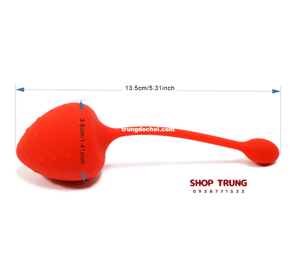 Trứng Rung Từ Xa Hình Dâu 9 Chế Độ Rung Cao Cấp