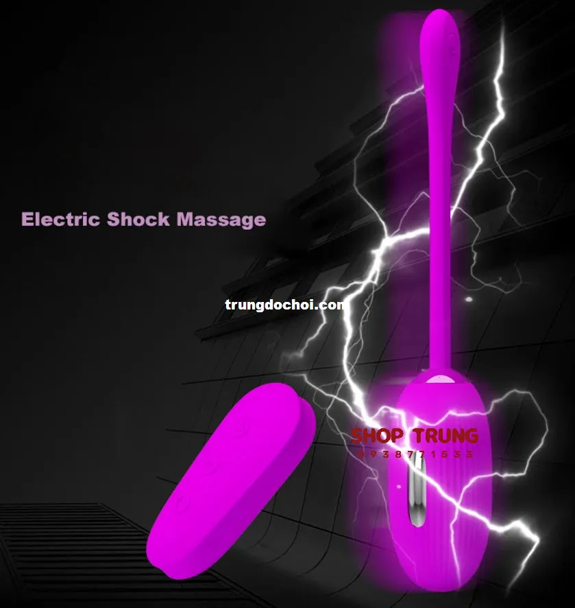 PrettyLove Shock Fun trứng rung sốc điện cực khoái mới lạ thú vị