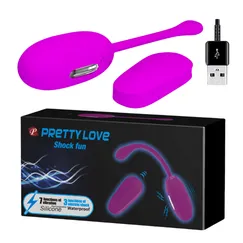PrettyLove Shock Fun trứng rung sốc điện cực khoái mới lạ thú vị