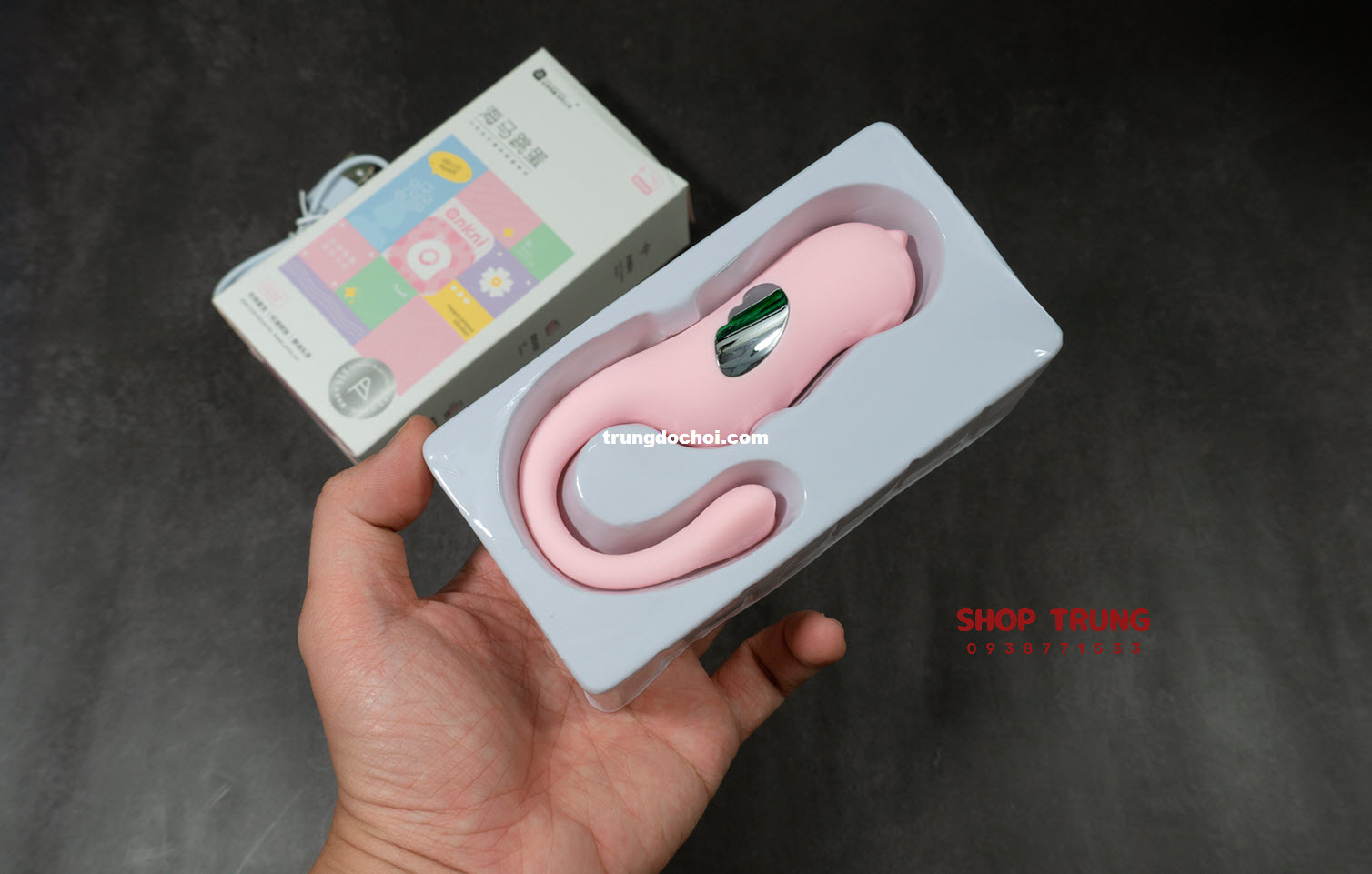 Trứng Rung Sốc Điện Ankni 10 Chế Độ Rung Điều Khiển App