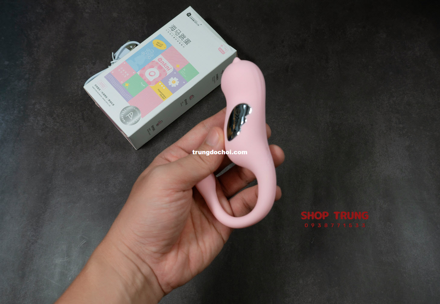 Trứng Rung Sốc Điện Ankni 10 Chế Độ Rung Điều Khiển App