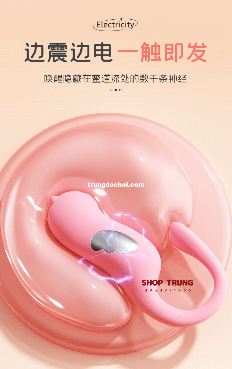 Trứng Rung Ankni 10 Chế Độ Sốc Điện Điều Khiển App Siêu Phê