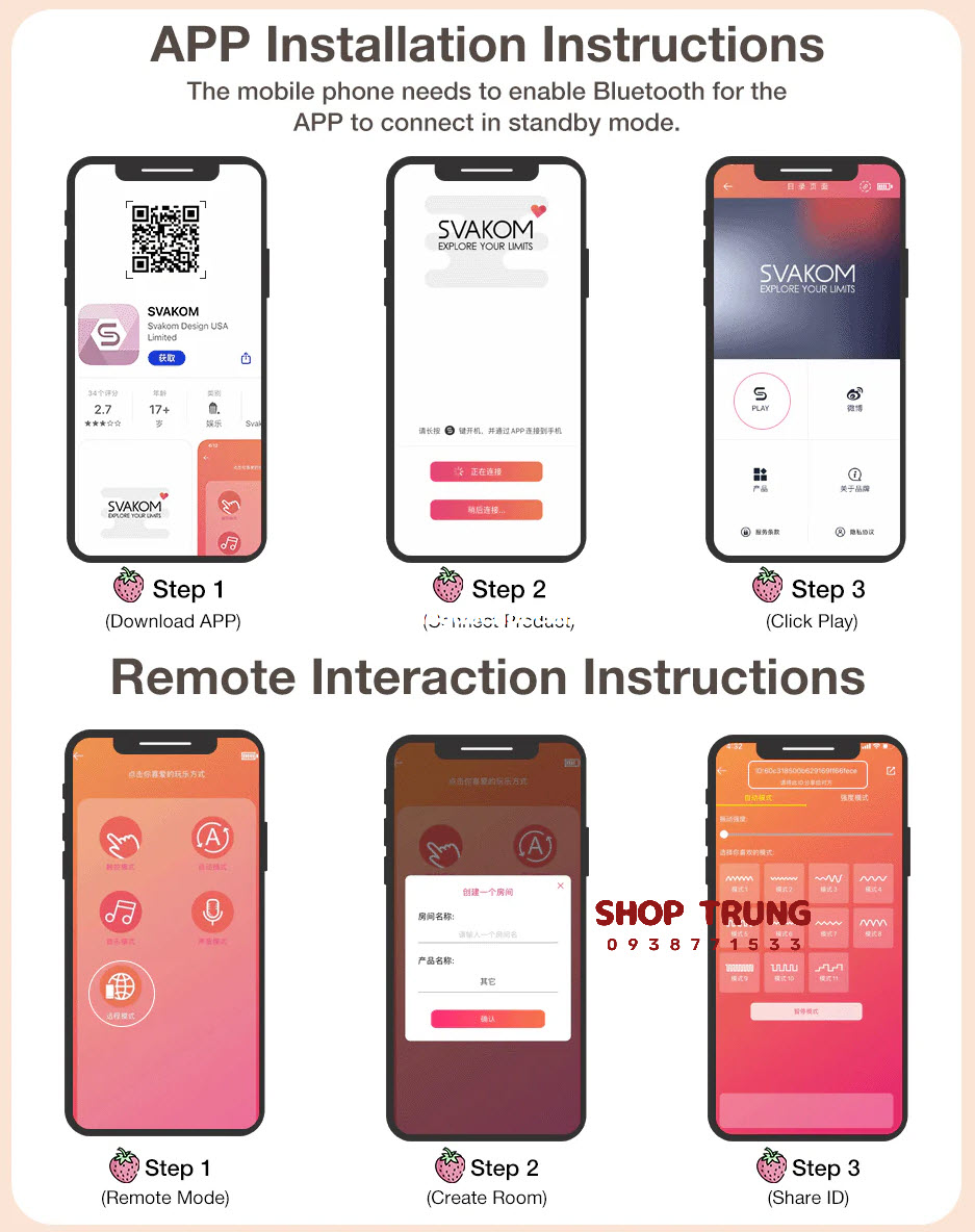 Trứng Rung Svakom Aravinda Điều Khiển Qua Ứng Dụng Cao Cấp