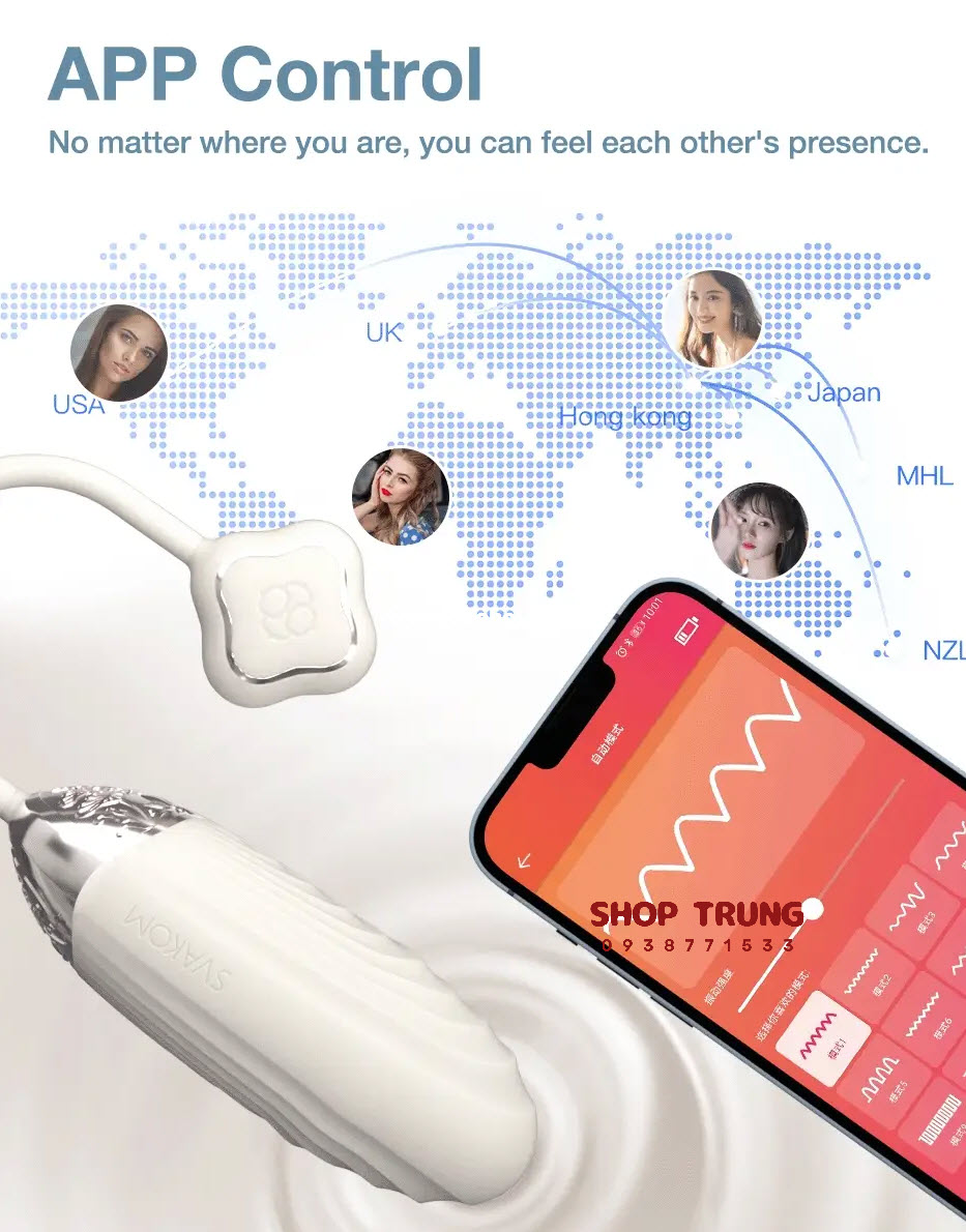 Trứng Rung Svakom Aravinda Điều Khiển Qua Ứng Dụng Cao Cấp