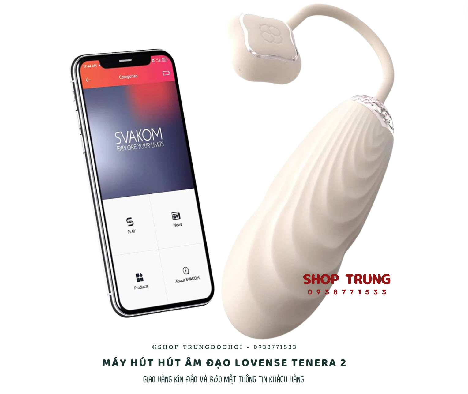 Máy Rung Svakom Aravinda điều khiển app, siêu sướng tiện ích