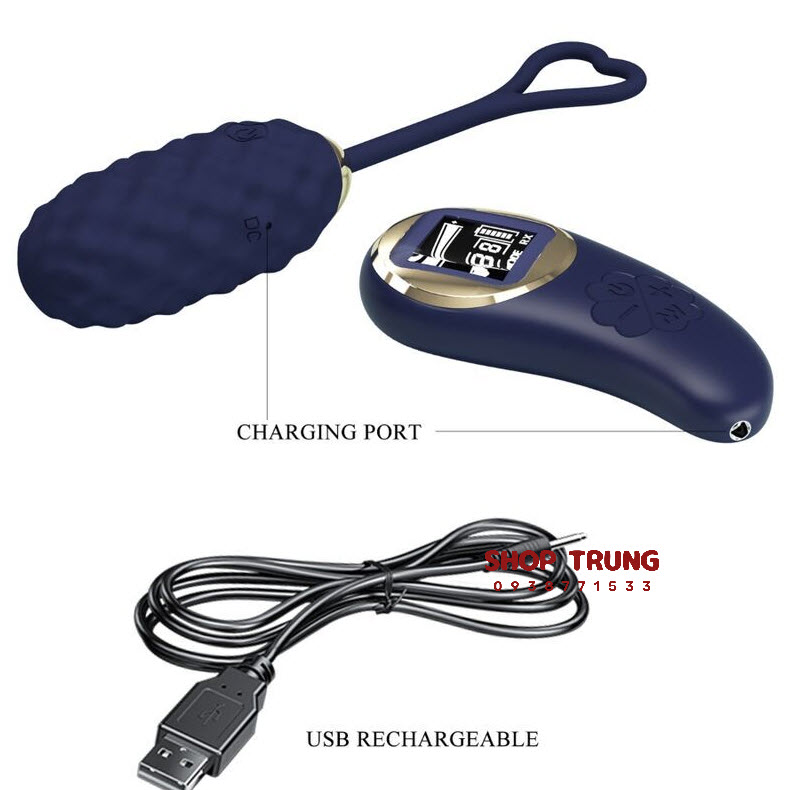 Trứng rung Vivian điều khiển 10 chế độ mạnh