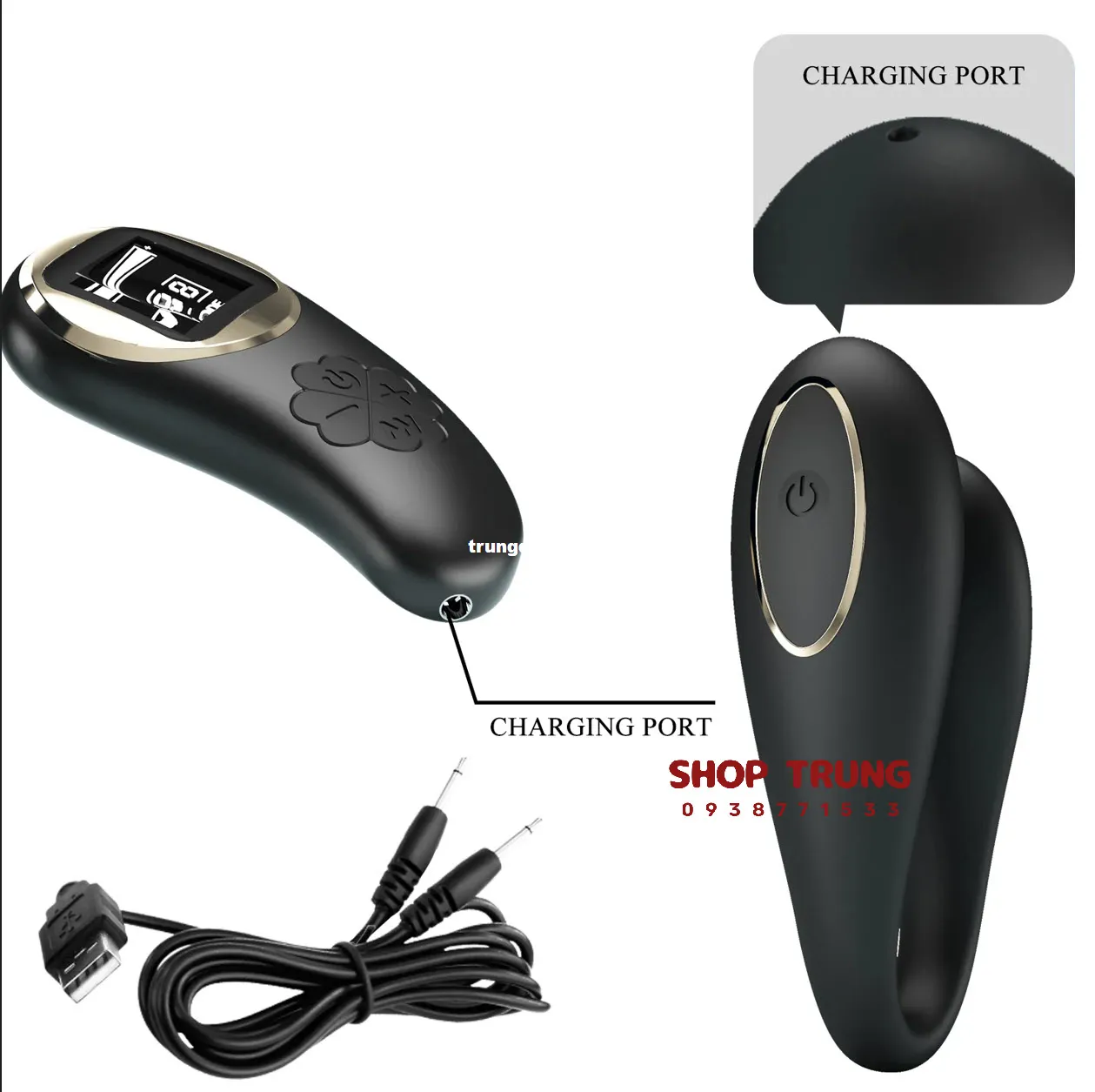 Trứng rung Pretty Love Nathan chữ C 10 chế độ rung độc đáo