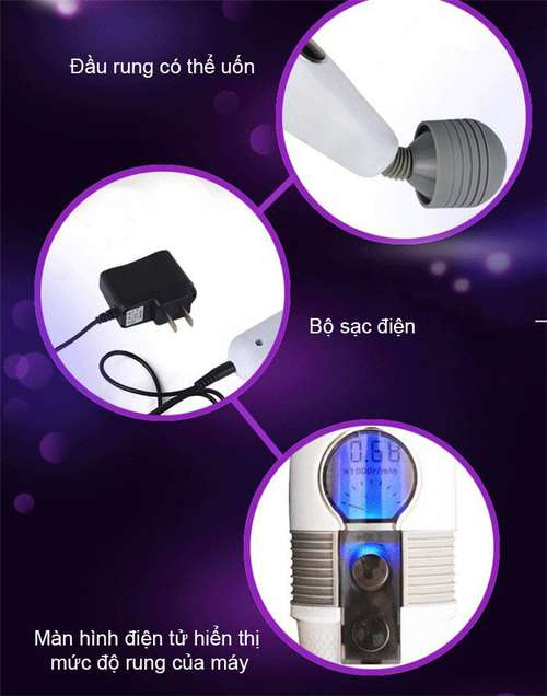 Louge LCD Touchscreen Powerful Multi-Purpose Vibrating Wand