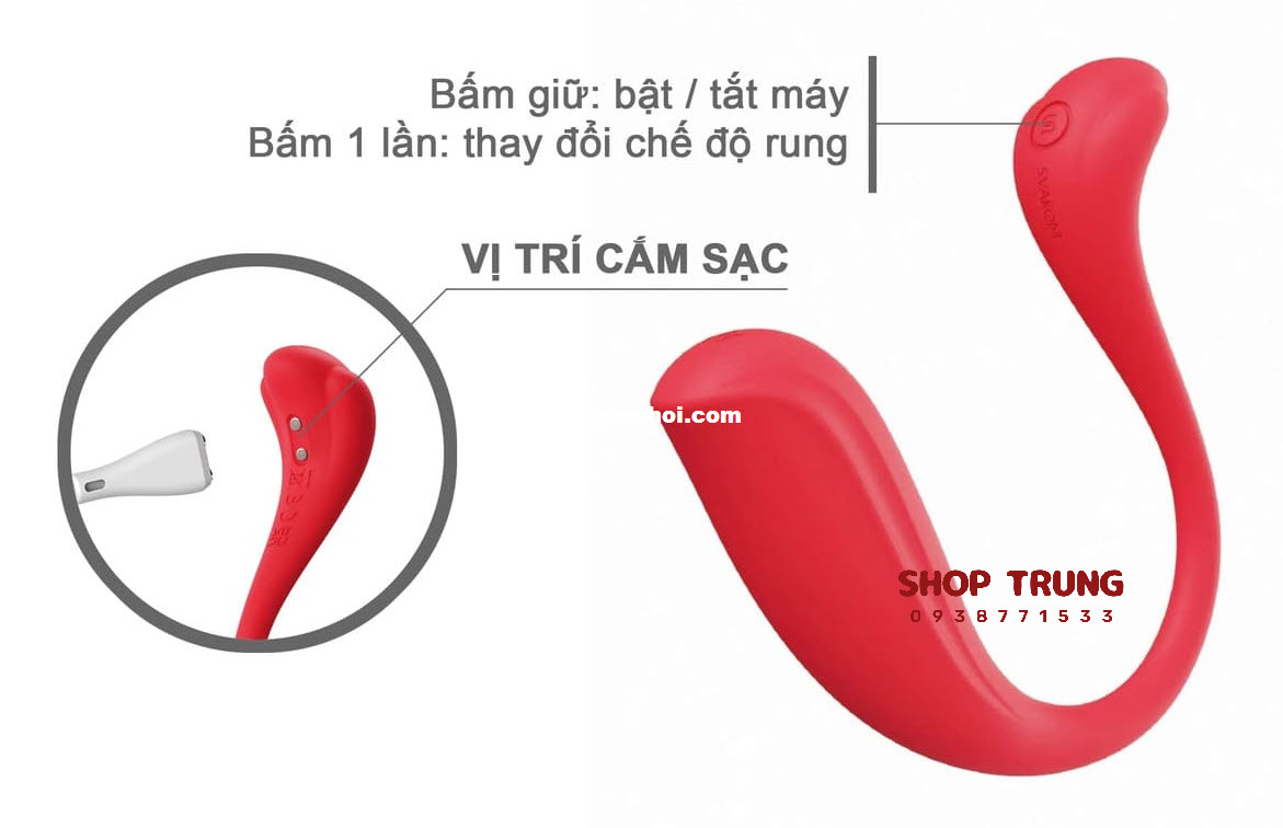 Svakom Phoenix Neo 2 Trứng Rung App Điều Khiển Siêu Mạnh