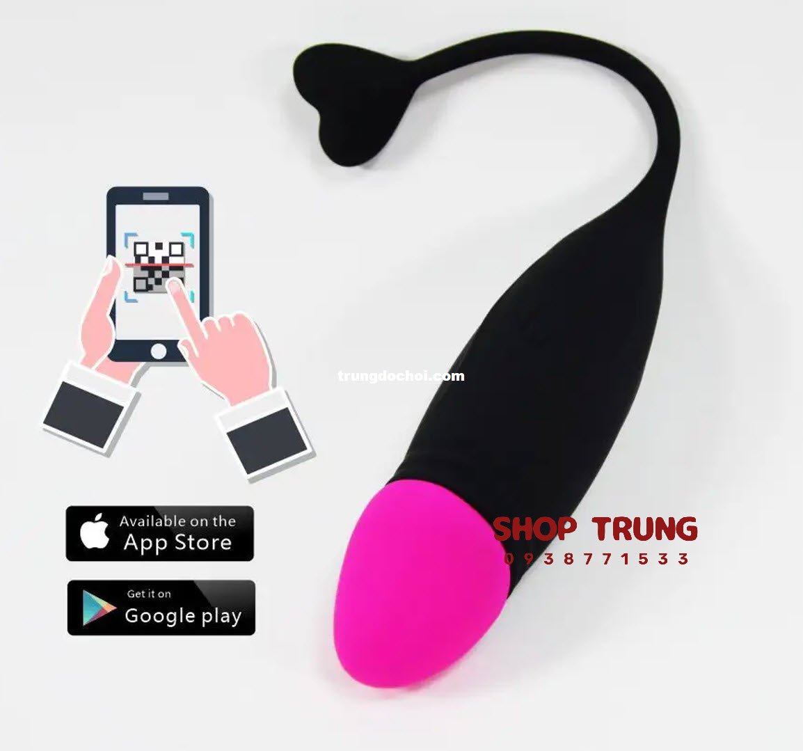 Trứng Rung Dương Vật 10 Chế Độ Hấp Dẫn Kích Thích Khoái Cảm