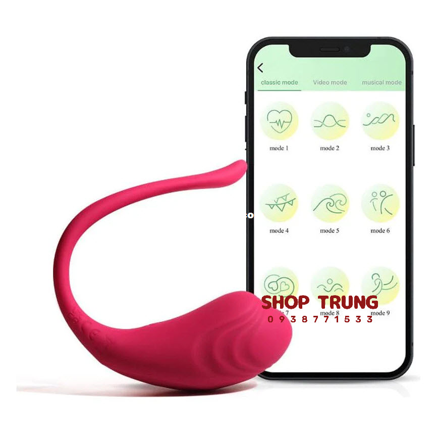 Trứng Rung Little Tadpole điều khiển App kích thích cực đỉnh