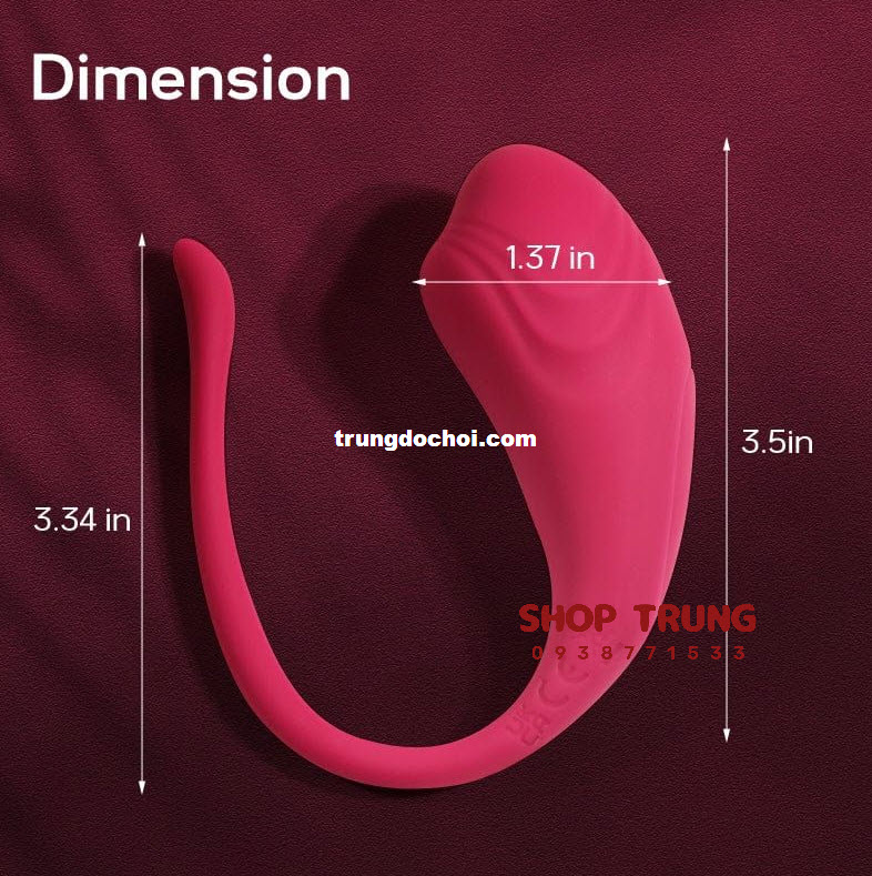 Trứng Rung Little Tadpole điều khiển App kích thích cực đỉnh