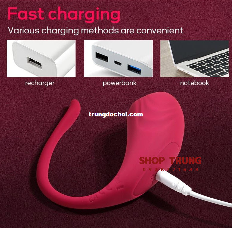 Trứng Rung Little Tadpole điều khiển App kích thích cực đỉnh