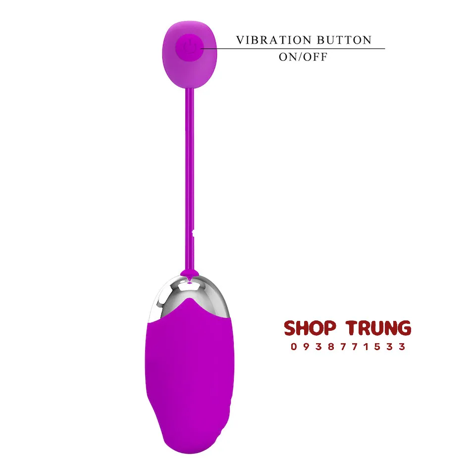 Trứng rung Pretty Love Kalila điều khiển từ xa nhiều chế độ rung USB sạc