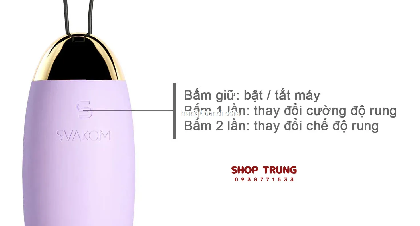 Trứng rung Svakom Elva App điều khiển từ xa trải nghiệm mới