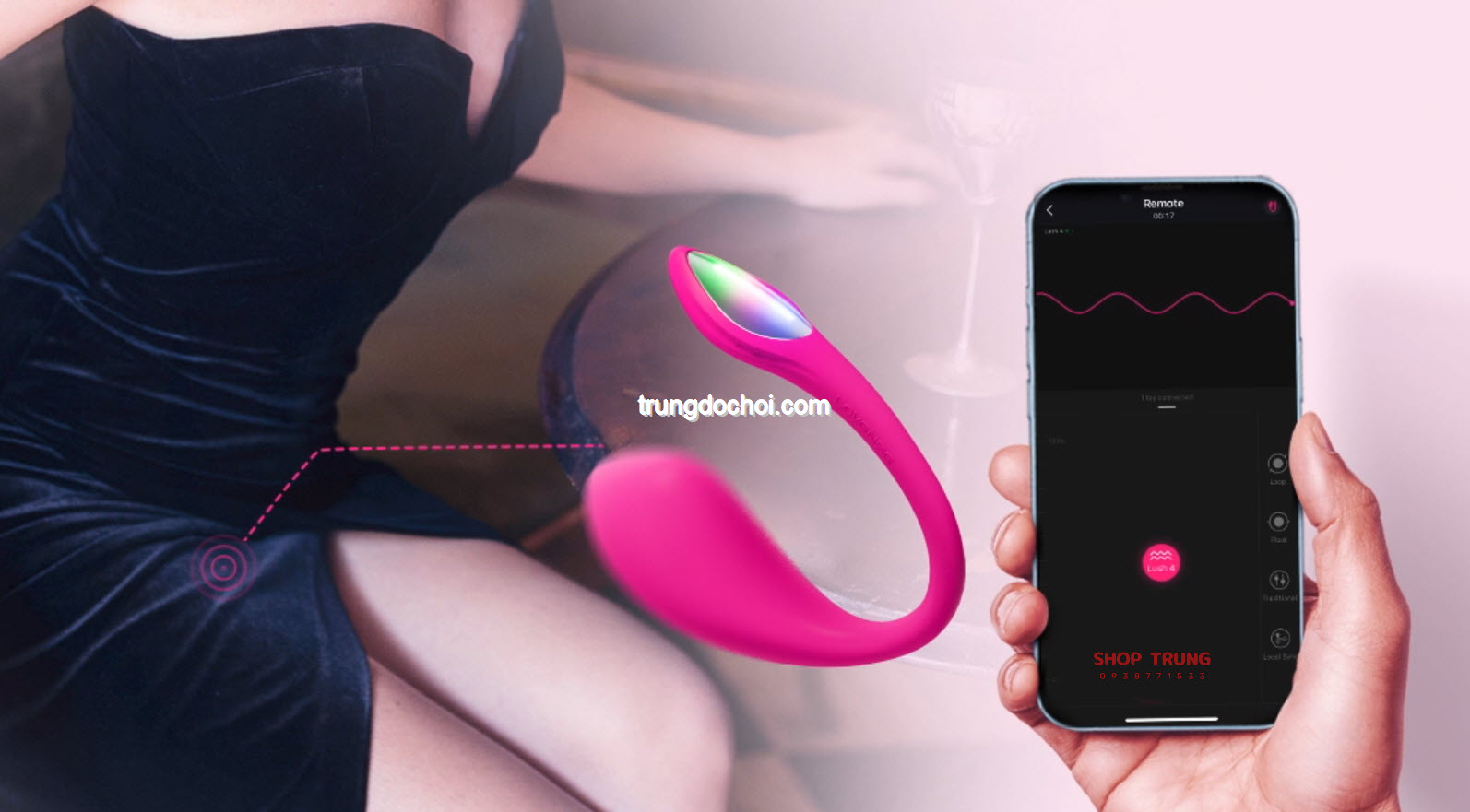 Lovense Lush 4 Trứng Rung Cao Cấp Kích Thích Mạnh Mẽ