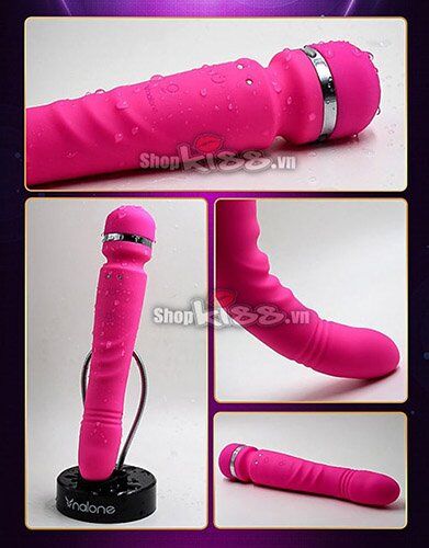 Chày rung Nalone Yoni đầu rung đuôi ngoáy đa năng