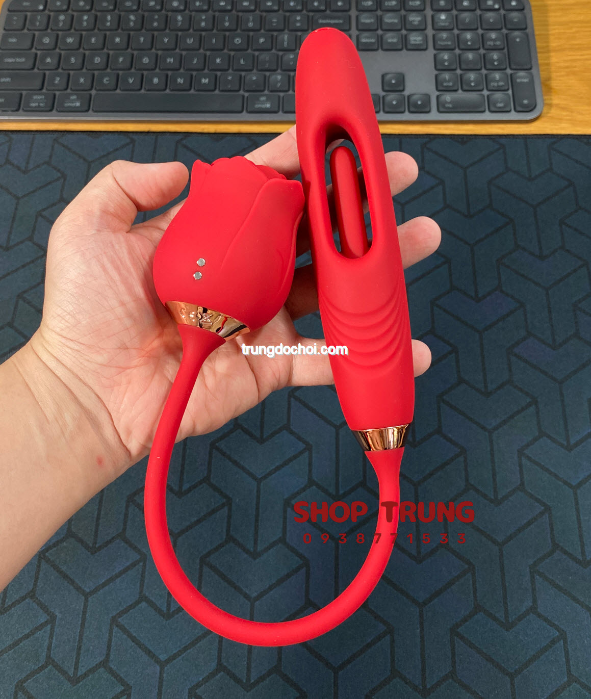 Hoa Hồng Rung Đa Năng Sextoy - Kích Thích Mạnh Mẽ Thỏa Đam Mê