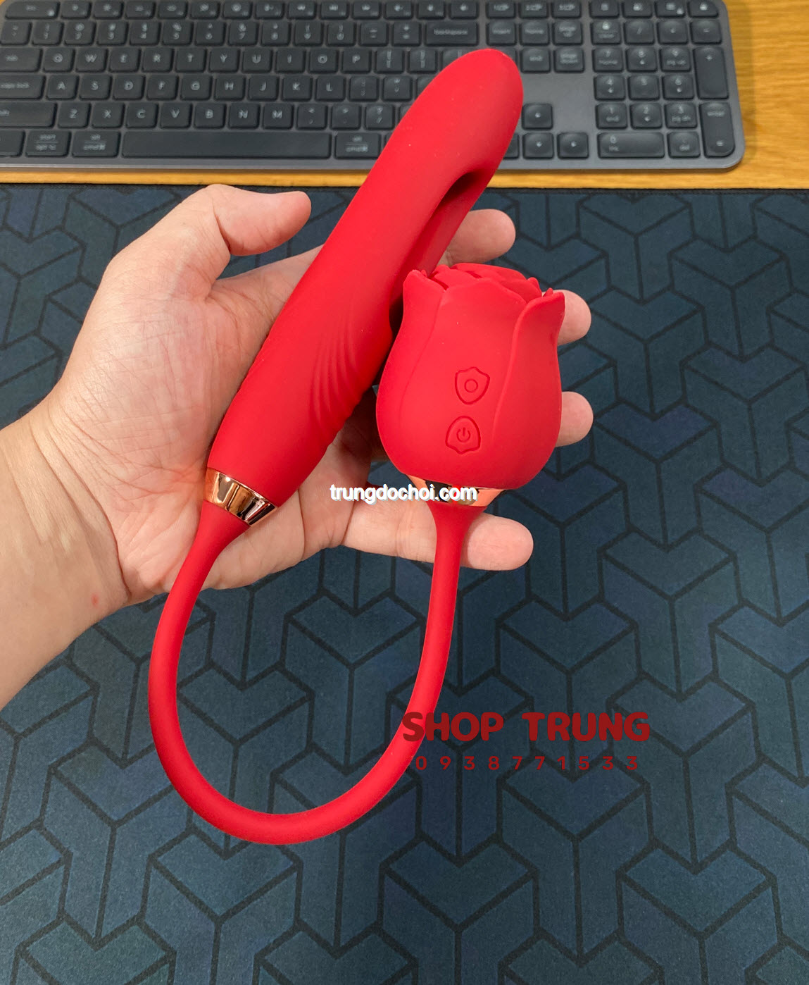 Hoa Hồng Rung Đa Năng Sextoy - Kích Thích Mạnh Mẽ Thỏa Đam Mê