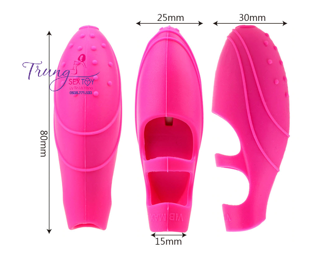 Ngón tay rung mini kích thích mạnh mẽ cảm xúc phê say
