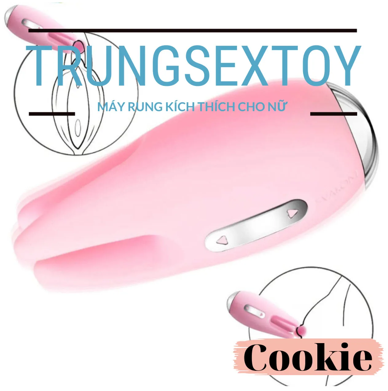 Máy Rung Kích Thích Nhũ Hoa Và Âm Đạo Svakom Cookie &amp; Candy Chính Hãng