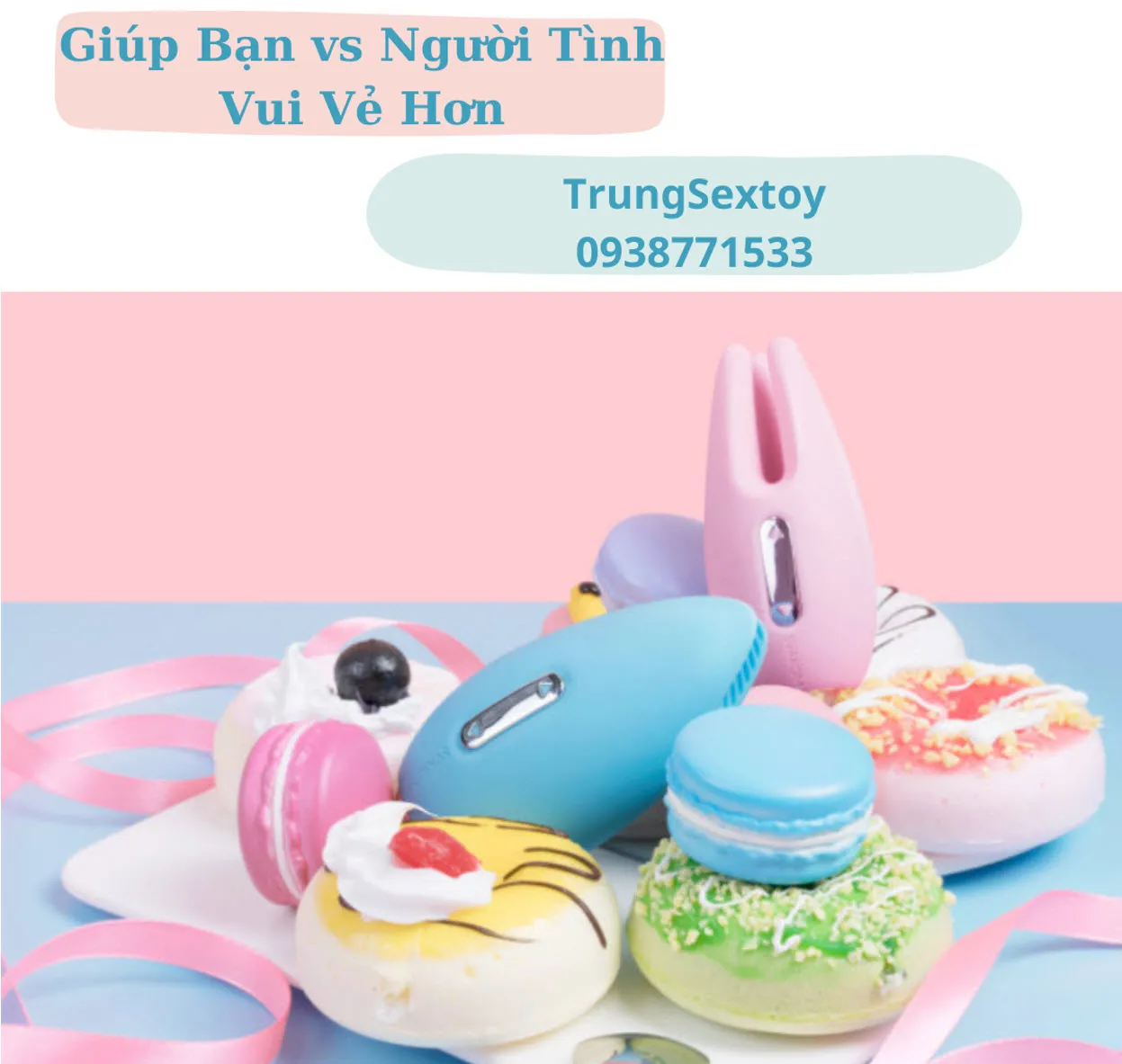 Máy Rung Kích Thích Nhũ Hoa Và Âm Đạo Svakom Cookie &amp; Candy Chính Hãng