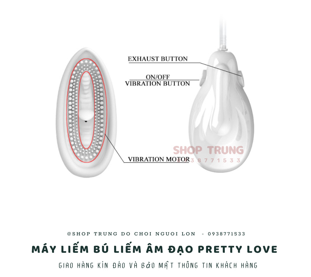 Máy liếm Pretty Love âm đạo massage hút kích thích cảm giác