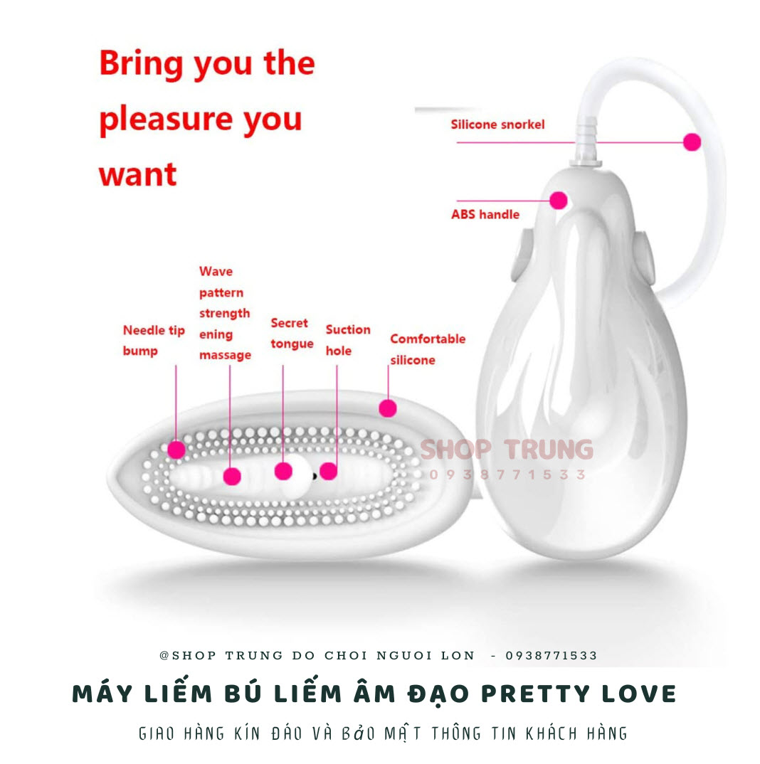 Máy liếm Pretty Love âm đạo massage hút kích thích cảm giác