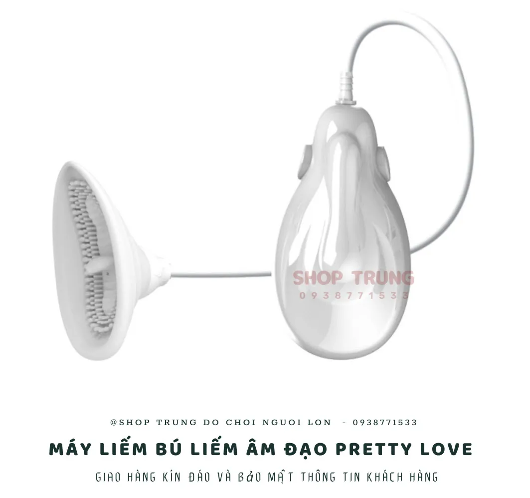 Máy liếm âm đạo Pretty Love Suction Massage kích thích âm vật rung mạnh