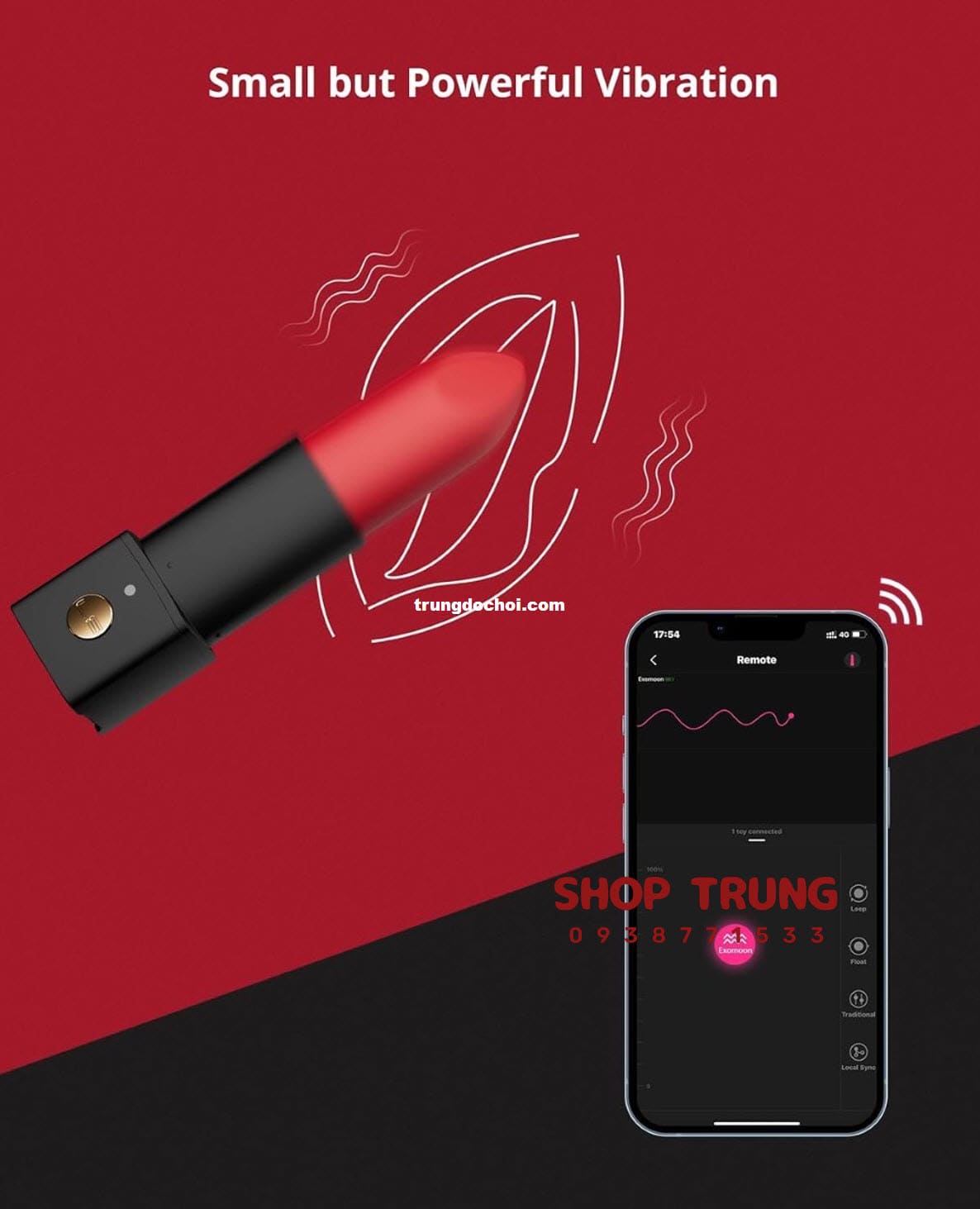 Son môi có rung Exomoon Lovense chính hãng đồ chơi tình dục