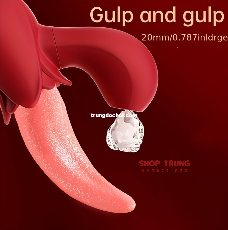 Lưỡi Rung Bú Mút 10 Chế Độ Mạnh Mẽ Đánh Thức Điểm G