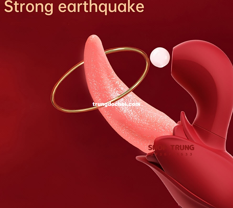 Lưỡi Rung Bú Mút 10 Chế Độ Mạnh Mẽ Đánh Thức Điểm G