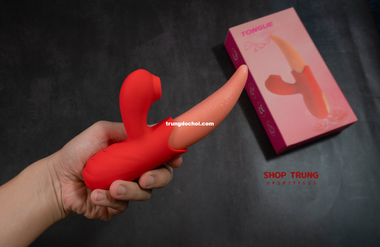 Lưỡi Rung Bú Mút 10 Chế Độ Mạnh Mẽ Đánh Thức Điểm G