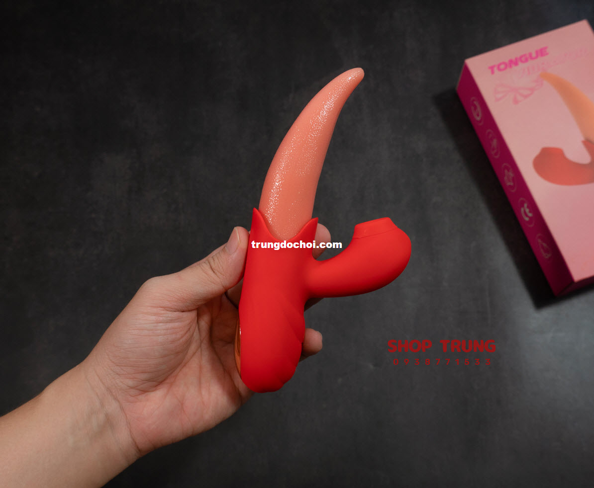 Lưỡi Rung Bú Mút 10 Chế Độ Mạnh Mẽ Đánh Thức Điểm G