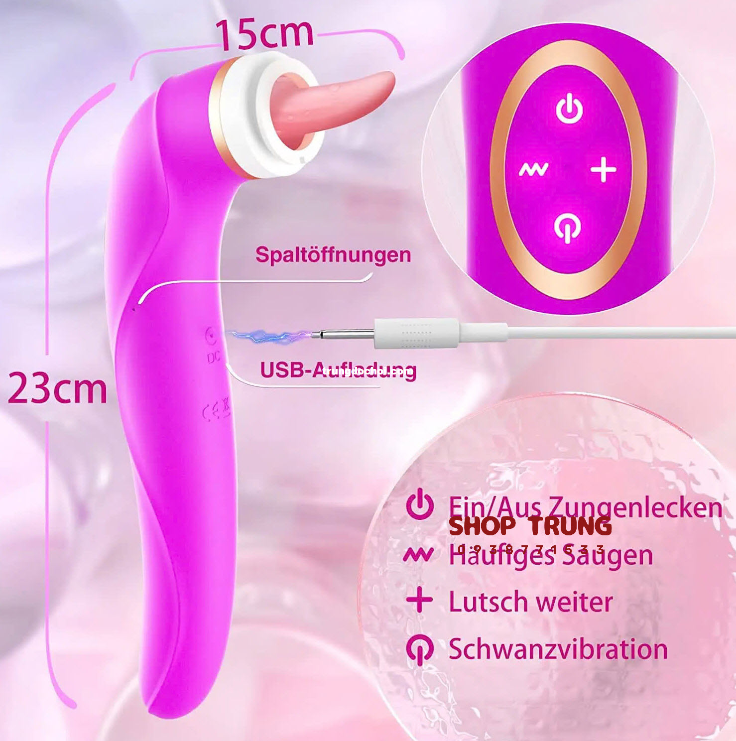 Máy Rung Điểm G Bú Mút Cao Cấp Tăng Khoái Cảm Đỉnh Cao