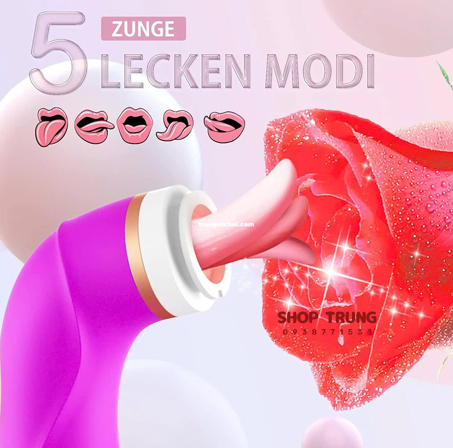 Máy Rung Điểm G Bú Mút Cao Cấp Tăng Khoái Cảm Đỉnh Cao