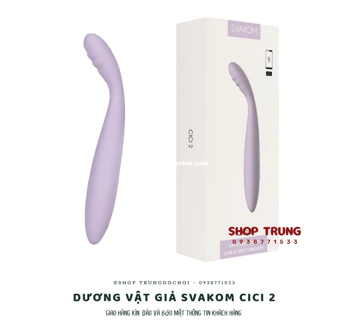 Dương Vật Giả Svakom Cici 2 App Tích Hợp Nhiệt Hấp Dẫn