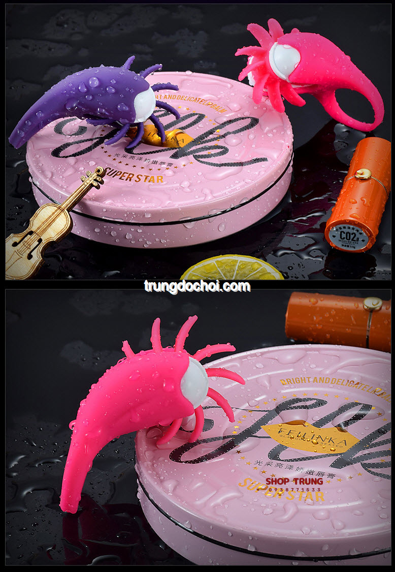 Vòng Rung Lưỡi Xoay 360 Độ Kích Thích Mạnh Mẽ Âm Đạo