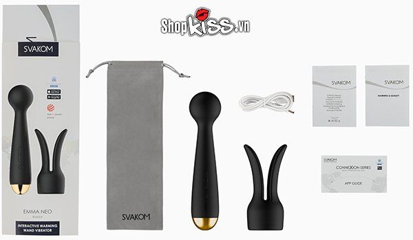 Chày rung Svakom Emma Neo Mỹ cao cấp massage điểm G sưởi ấm