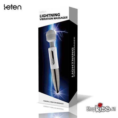 Chày rung Leten Lightning cao cấp 5 chế độ, sạc USB
