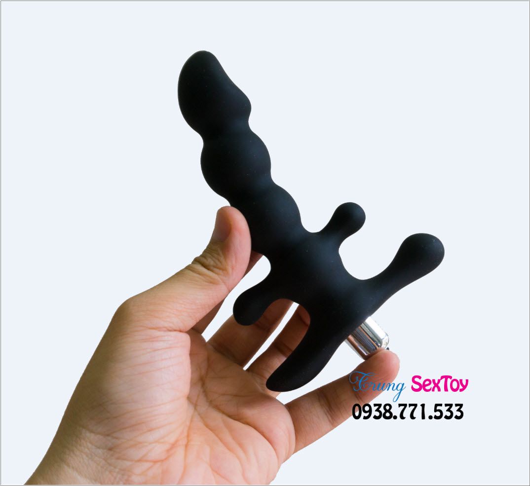 Kích Thích Hậu Môn Rung Tay Cầm Tiện Lợi BLACK MON Đỉnh