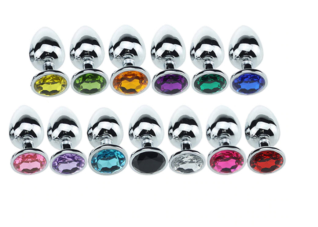 Phích cắm hậu môn thép không gỉ an toàn đa màu kích thích mạnh