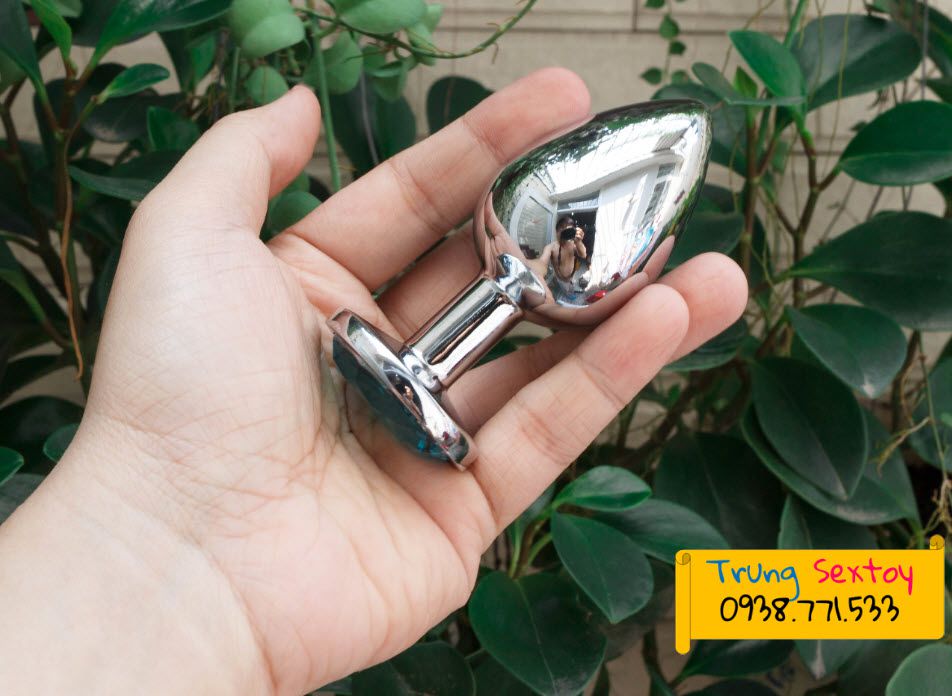 Phích cắm hậu môn thép sơn cảm xúc Kích thích tận tâm