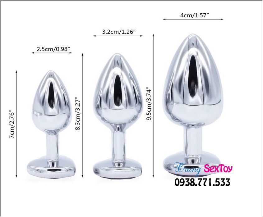Stainless Steel Rainbow Anal Plug Durable Jewelry Style