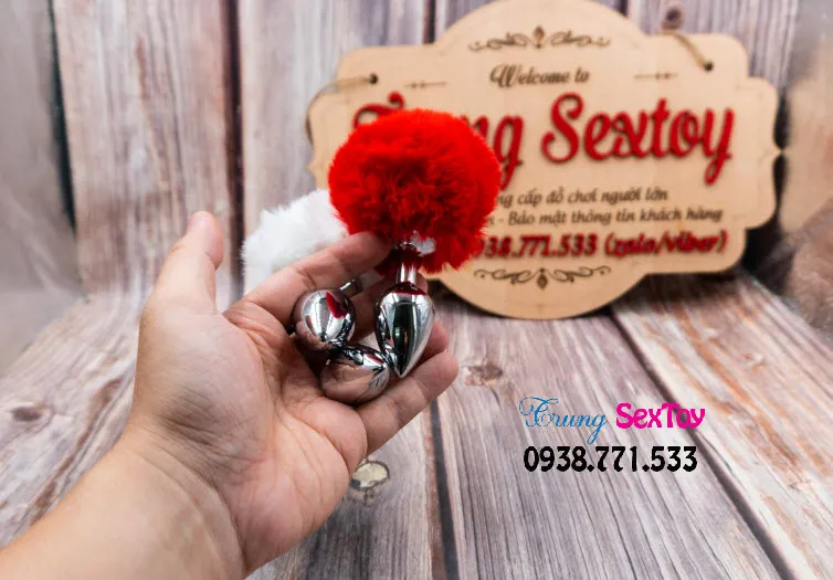 Đuôi thỏ kích thích hậu môn đồ chơi tình dục chất lượng cao