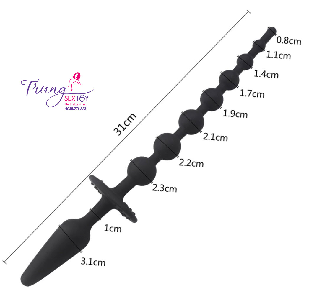 Dụng Cụ Kích Thích Hậu Môn Hai Đầu Cầm Tay Thoải Mái An Toàn